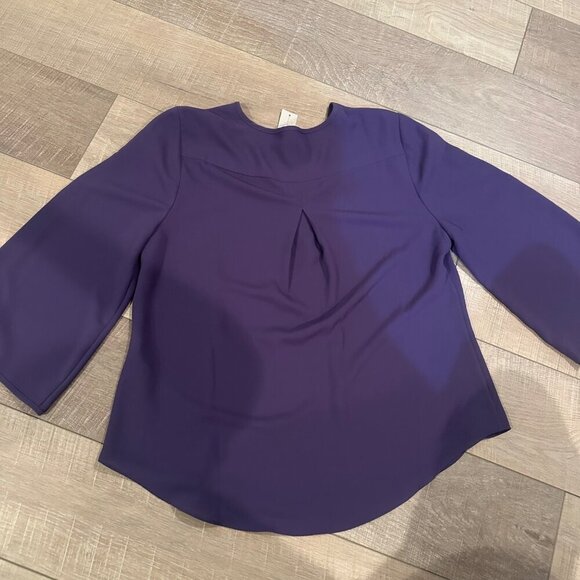 CHICOS WOMENS SIZE 1 PURPLE BLOUSE NEW US SIZE 8/10 - Picture 8 of 8